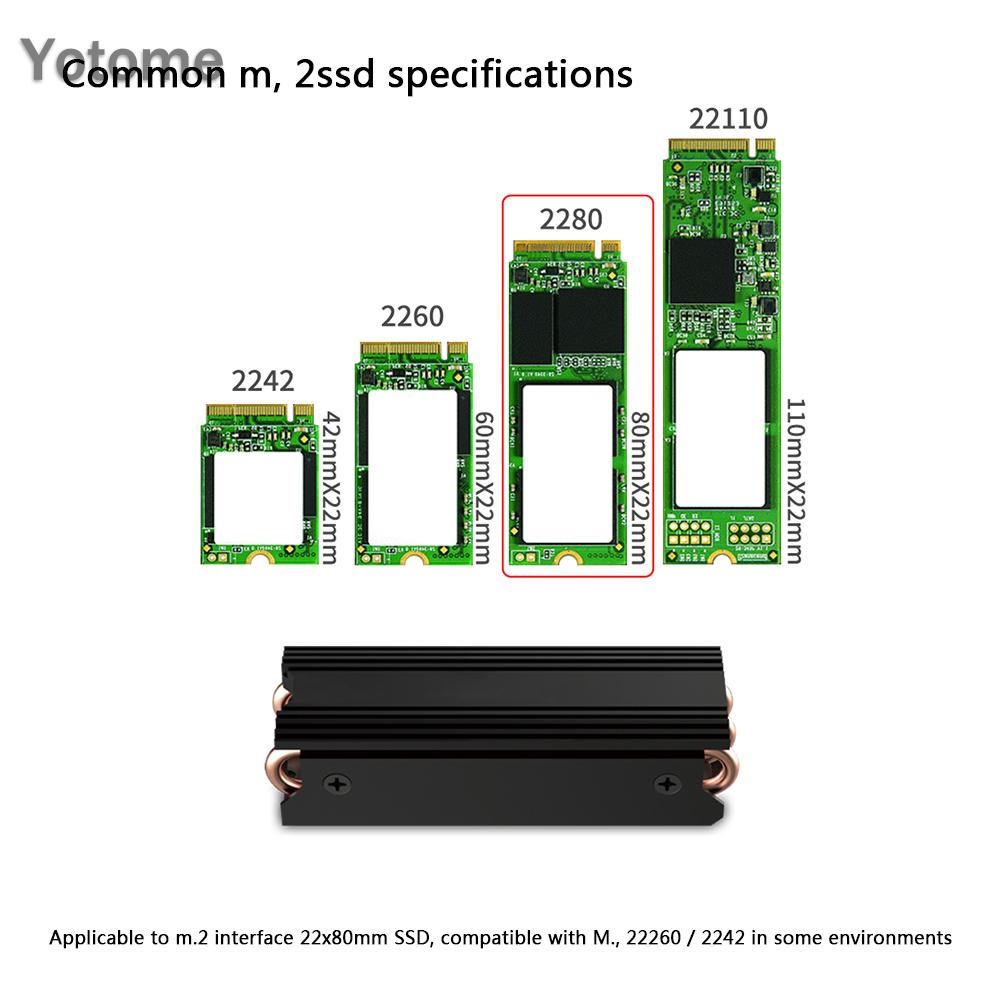 Bộ Tản Nhiệt Ổ Cứng Ssd Yotome M.2 Nvme 2280 Cho Máy Tính | BigBuy360 - bigbuy360.vn