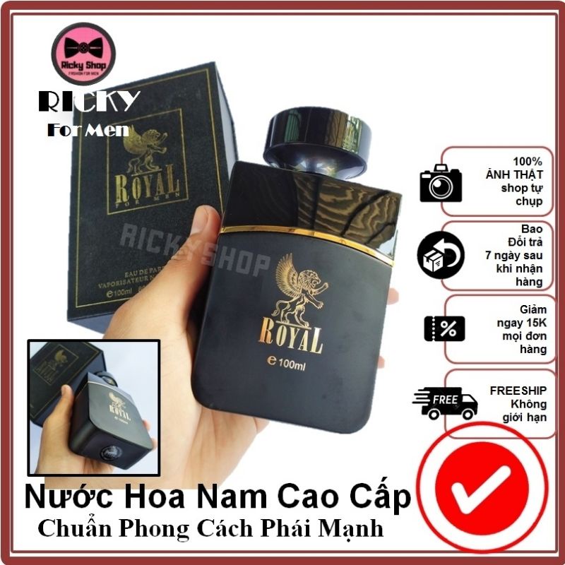 [ẢNH THẬT] Nước Hoa Nam Chính Hãng SELLION ROYAL 100Ml mùi hương nam tính sang trọng quý phái mạnh mẽ lịch lãm