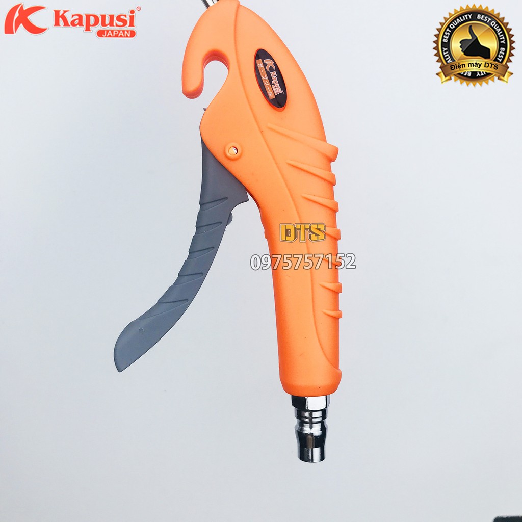Súng xịt hơi, xì khô tiêu chuẩn Nhật Kapusi mỏ cong cho máy nén khí, máy bơm hơi