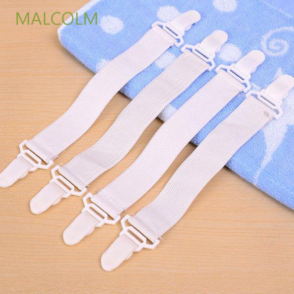 Bộ 4 Dây Kẹp Cố Định Ga Trải Giường Co Giãn Nhiều Màu Dễ Thương