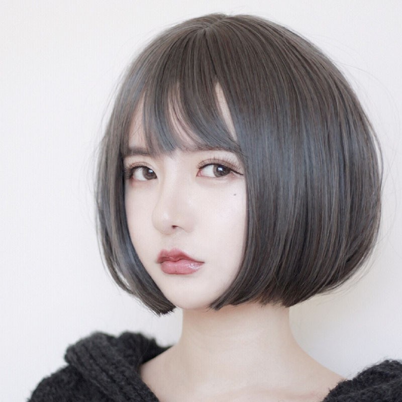Tóc giả teen UỐN CỤP nhiều màu tặng kèm lưới đội