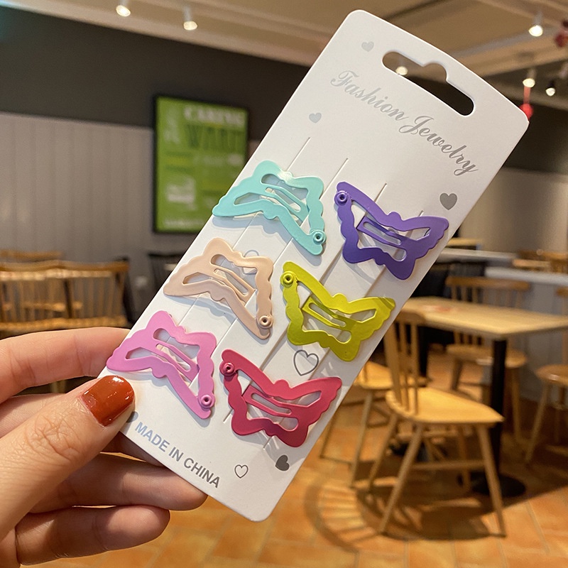 Kẹp Tóc Trang Trí Hình Bướm / Ngôi Sao Màu Sắc Kẹo Ngọt 2022