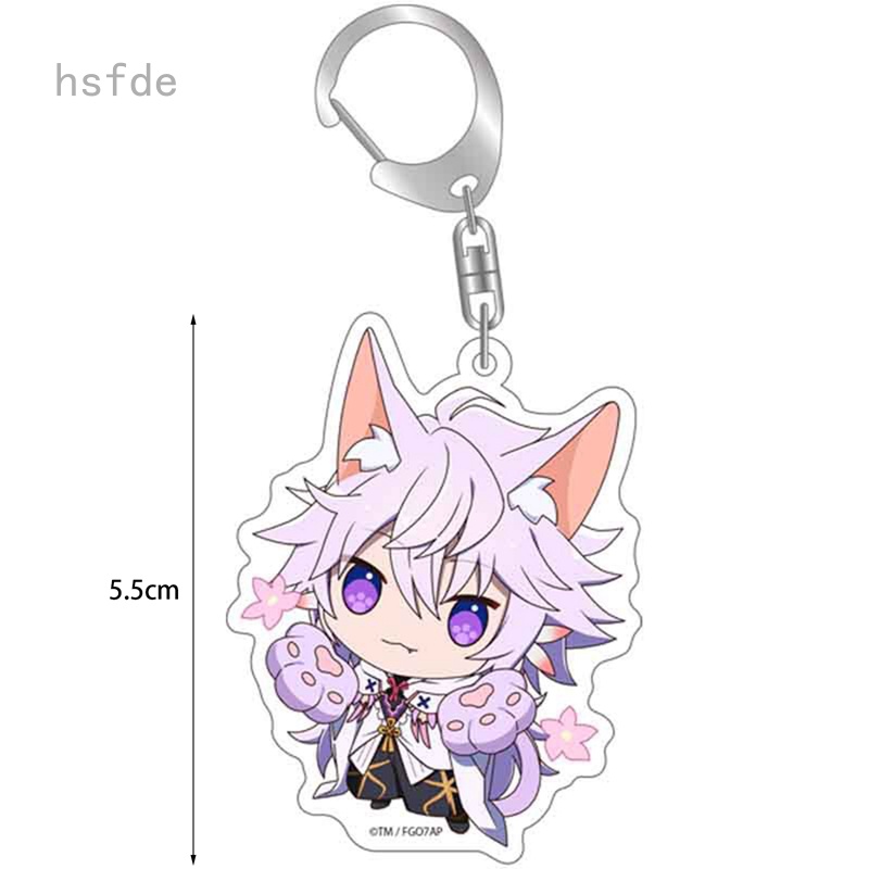 Móc Chìa Khóa Bằng Acrylic In Họa Tiết Hoạt Hình Fate / Grand Order Vui Nhộn Cho Cặp Đôi