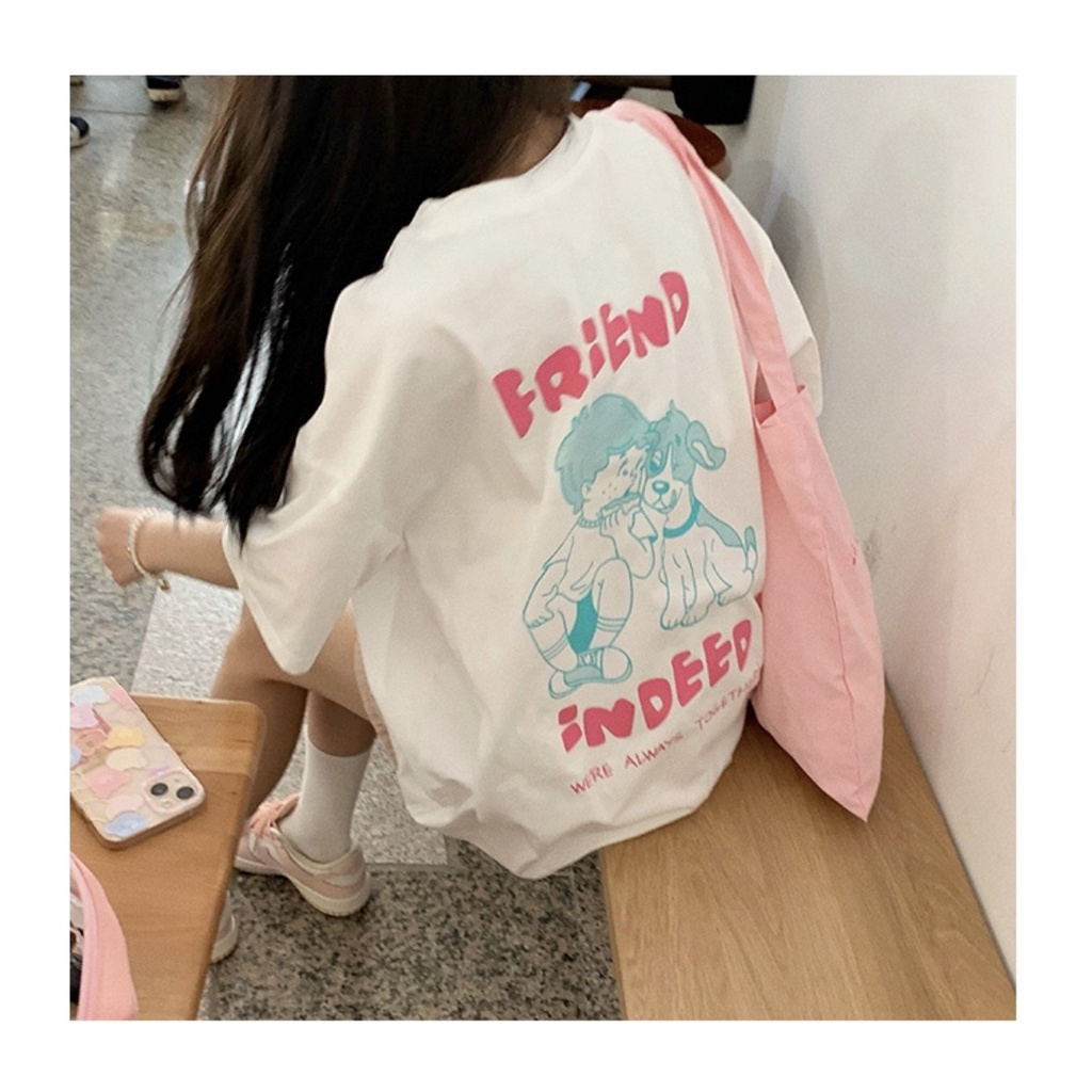 Set Thun Friend Indeed PEONYB Nữ [FREESHIP]  Bộ đồ áo phông form rộng kèm short suông hàn quốc đẹp Ulzzang