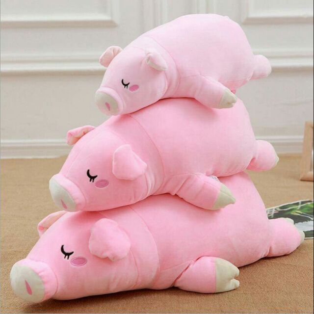 Heo bông nằm size 40cm