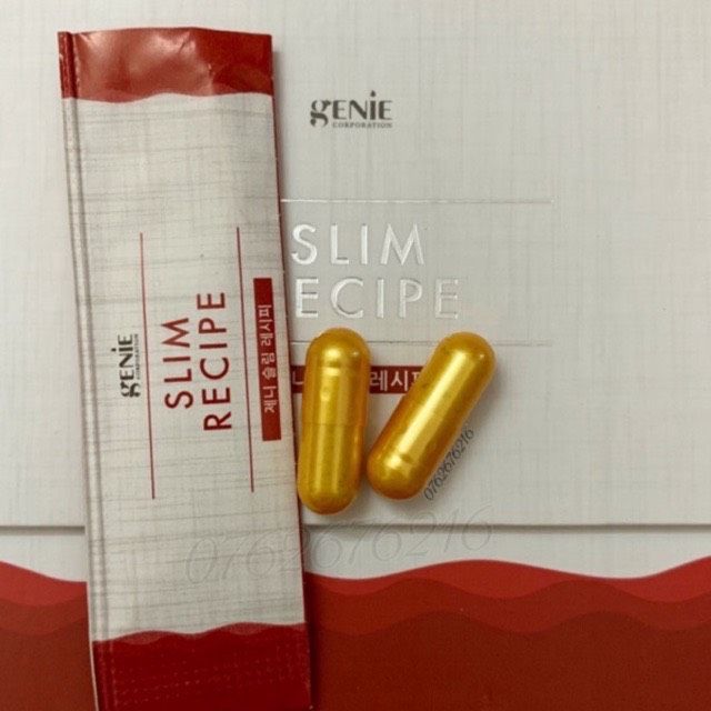 Viên giảm cân Slim Recipe Genie Lẽ 1 gói