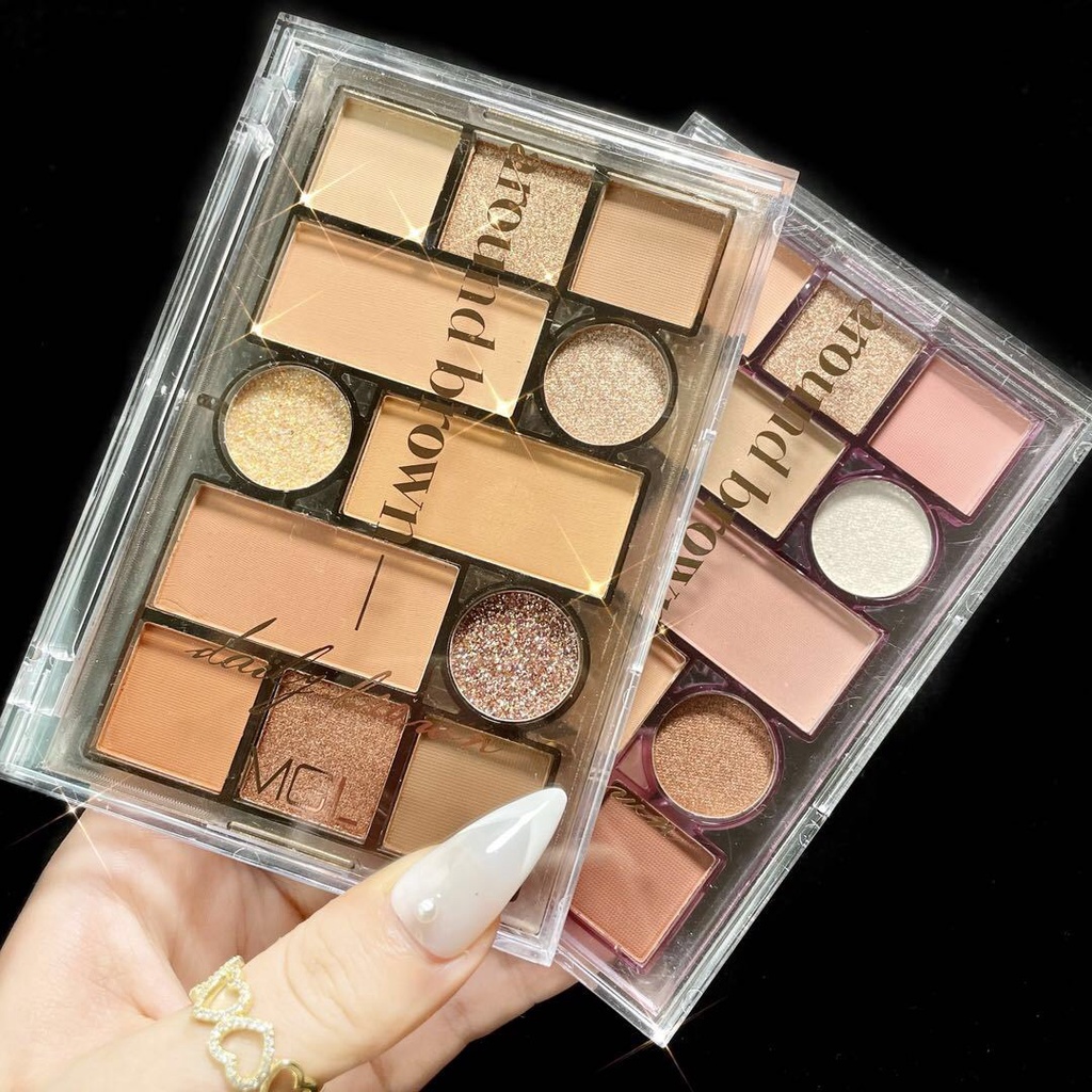 Bảng Phấn Mắt MGL 12 Ô Tông Màu Nâu Tây Siêu TRENDY Xiin house | BigBuy360 - bigbuy360.vn