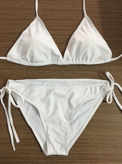 Bikini kiểu basic hoạ tiết lá, đen trơn, 9 màu | BigBuy360 - bigbuy360.vn