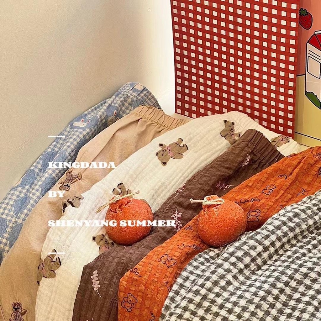 [Babycat Hàng Có Sẵn Bán Chạy Quần Dài Chống Muỗi Phong Cách Nhật Bản Hàn Quốc Thời Trang Mùa Hè Hàng Mới Dành Cho Bé Trai Và Bé Gái