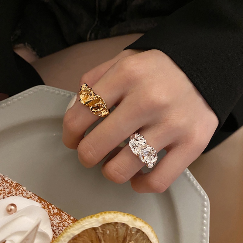 Nhẫn Đeo Tay Màu Vàng / Bạc Kiểu Vintage Thời Trang Cho Nữ