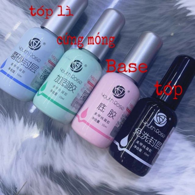 Sơn gel Bộ Base, tóp hoa hồng