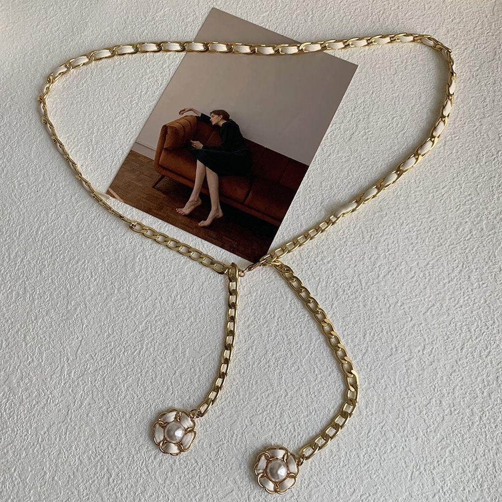 Thắt Lưng Dây Xích Hình Hoa Phong Cách Gothic Punk Mới Cho Nữ