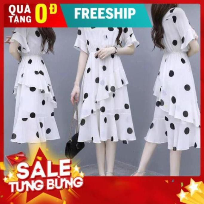 Đầm Lụa Phối Bi Tay Lỡ Nữ Đáng Yêu -75465
