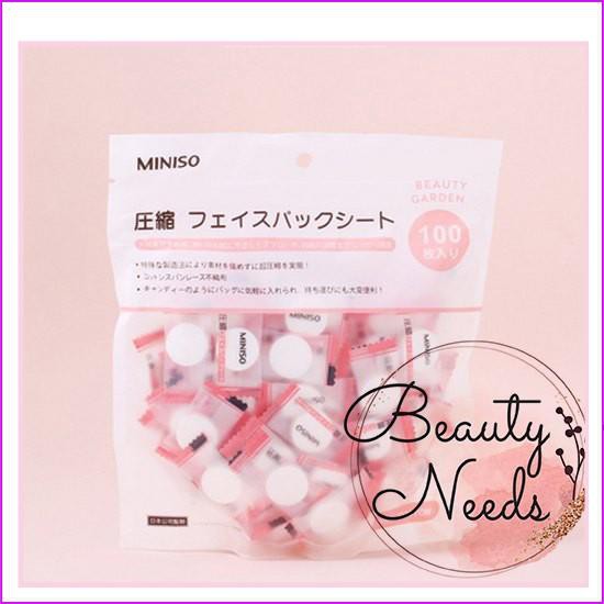 Mặt Nạ Giấy Nén Miniso Nhật Bản