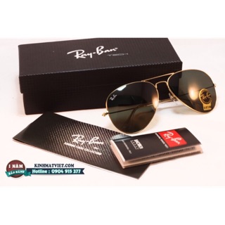Kính rayban đen viền vàng