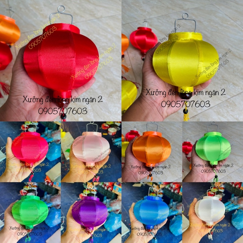 Đèn lồng hội an nhí 10cm phi trơn cực đẹp chuyên trang trí nhà cửa đám cưới trung thu