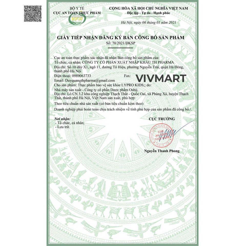 [GIÁ SỈ] LYPRO KIDS - Tăng sức đề kháng cho bé, Giúp trẻ ăn ngon, tăng hấp thu