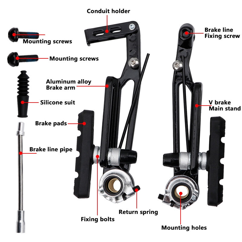 LP Litepro Phanh Chữ V Xe Đạp Gấp 16/20 Inch Phanh Tay Dài Hợp Kim Nhôm BMX 406/541 Kẹp Xe Đạp Gấp Gọn