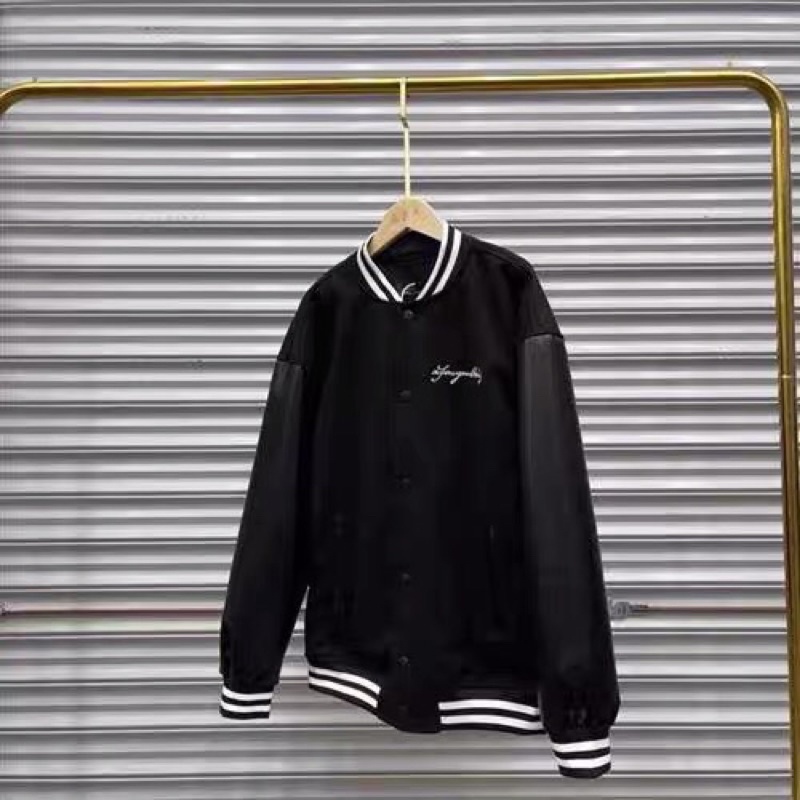 Áo bomber tay da áo khoác bomber