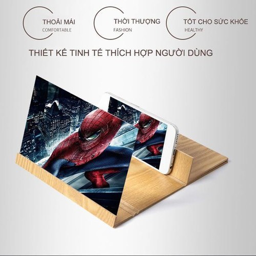 [ Nhập Mã DREAGD13 Giảm 10% ] Kính Phóng Đại Màn Hình Điện Thoại Xem 3d Gỗ