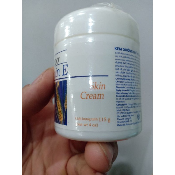 Kem dưỡng thể bông lúa E100 vitamin E 115 Gram
