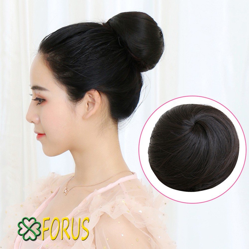 Tóc giả búi tròn củ tỏi Z45 dạng lưới chụp dây rút 😍FREESHIP😍 Búi tóc giả Sỉ 35k