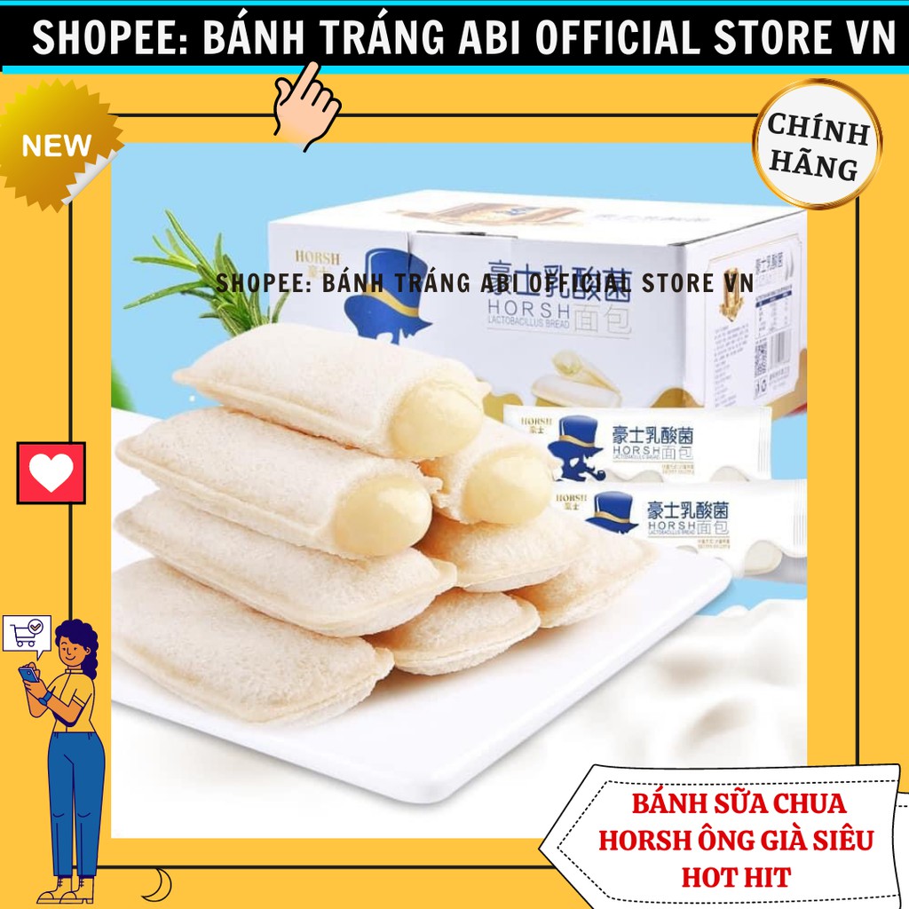 [SIÊU HOT HIT] 1CÁI BÁNH SỮA CHUA ĐỦ VỊ HORSH ÔNG GIÀ ĐÀI LOAN NSX MỚI T11/2021