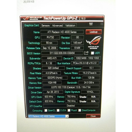 Thẻ bài Vga Ati Radeon HD 4600 Series 1GB 128 Bit DDR3 | BigBuy360 - bigbuy360.vn
