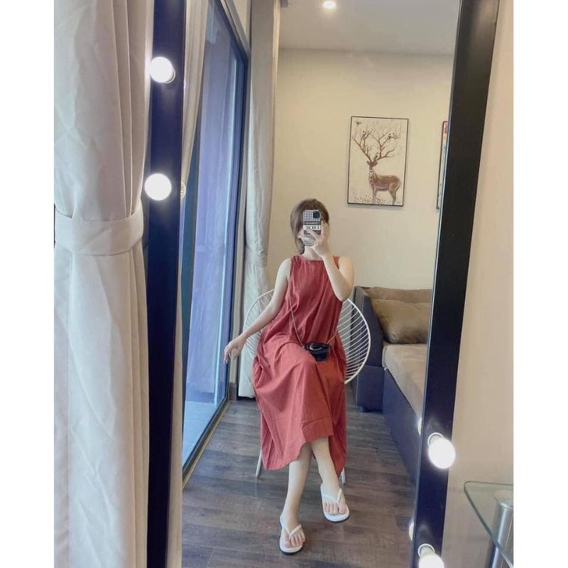 Đầm suông , váy suông ba lỗ TT 09