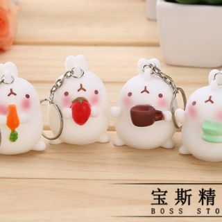 Móc khóa dễ thương họa tiết cầm cốc(giao ngẫu nhiên)