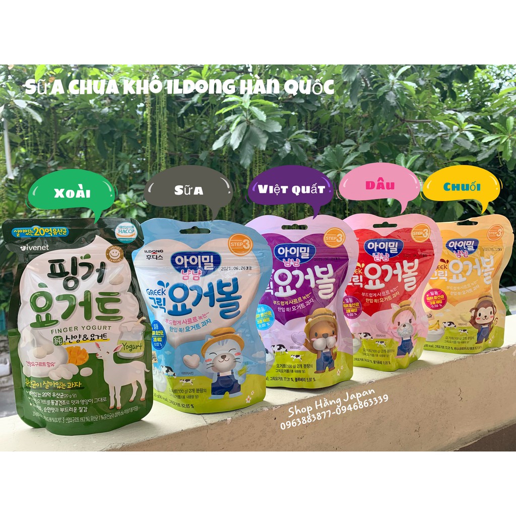 [DATE MỚI] Bánh Sữa chua khô cho bé ăn dặm ILDONG Hàn Quốc - sấy lạnh giữ nguyên dinh dưỡng