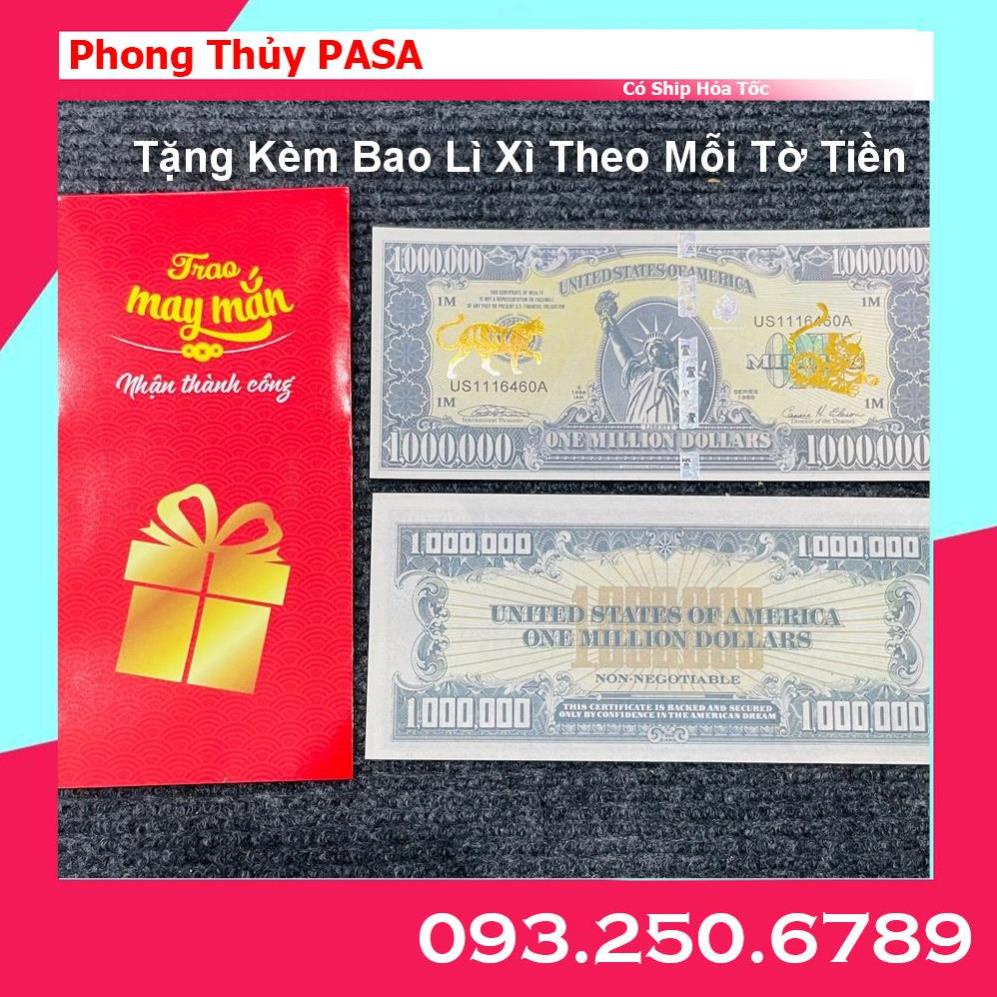 Tiền lì xì 1 Triệu USD mạ vàng 12 con giáp ý nghĩa phong thủy - tặng kèm bao lì xì