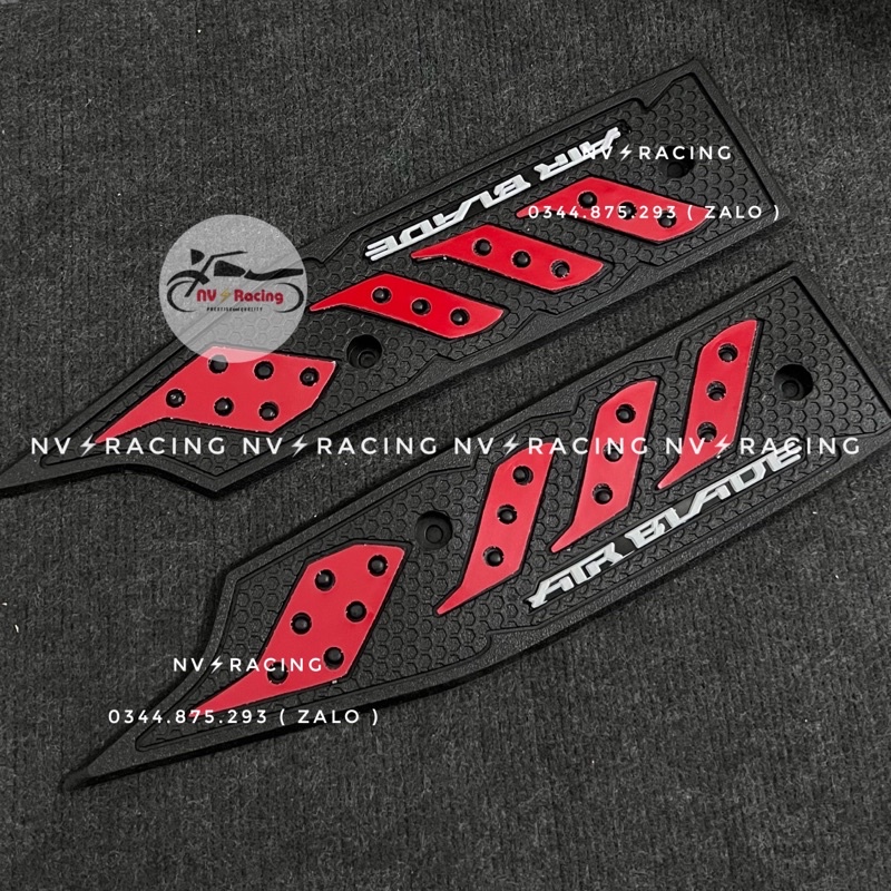 Gác chân trước 2 bên Air Blade 2010 cao su kiểu màu