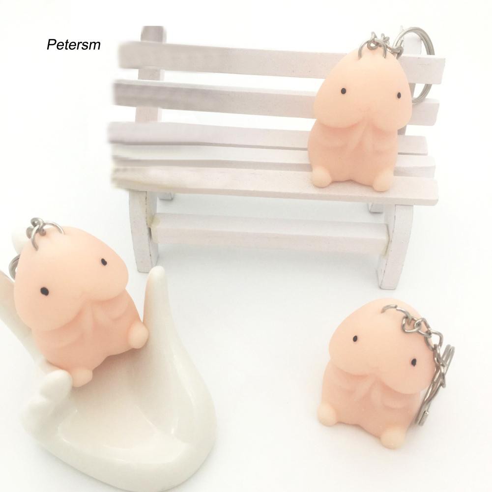 Móc khóa gắn đồ chơi mềm độc đáo vui nhộn