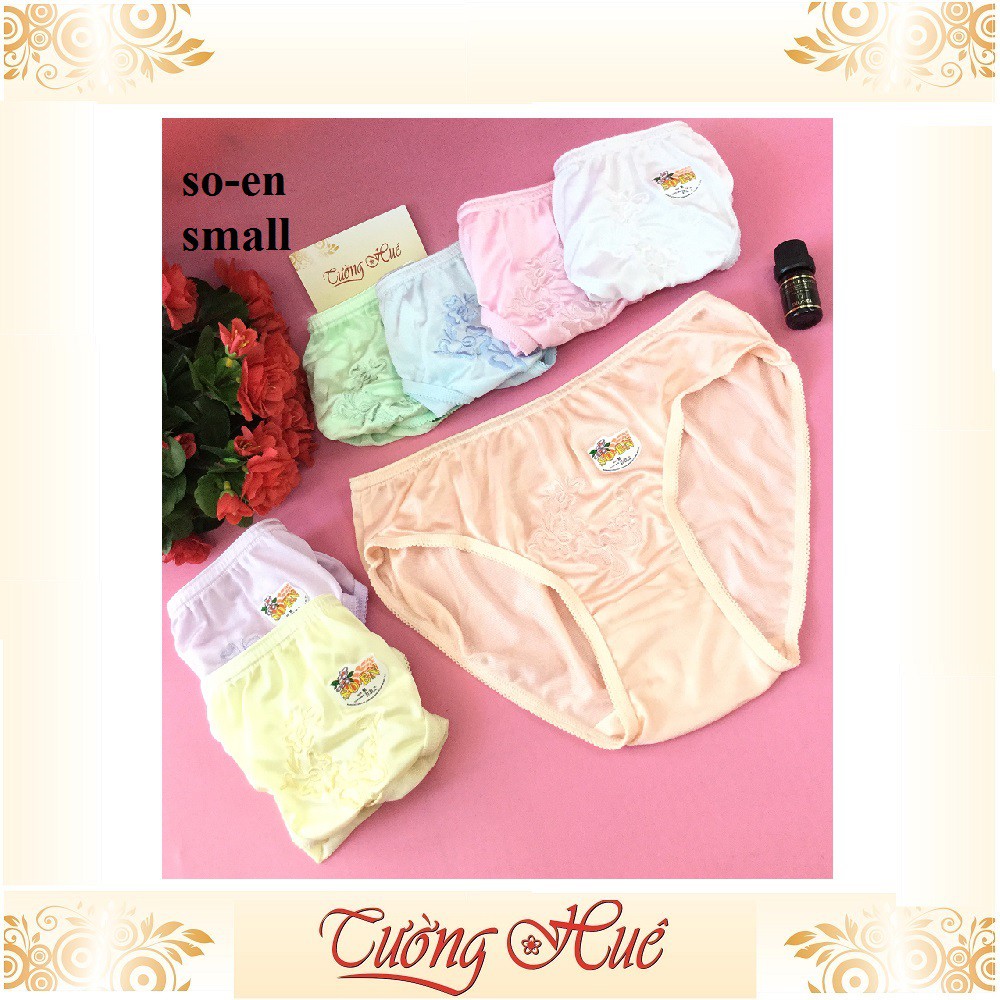 Quần lót nữ So-en quần lót thêu hoa màu co giản 4 chiều MÀU NGẪU NHIÊN.