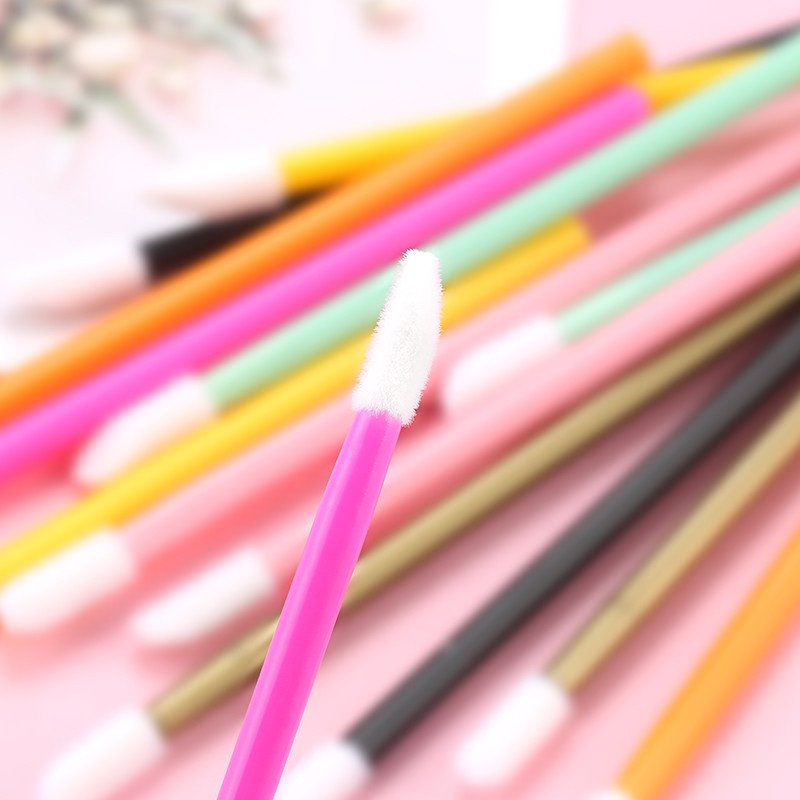 Năm mươi lông mi cá nhân với một bàn chải cá nhân xóa sạch Mascara với một bàn chải trang trí