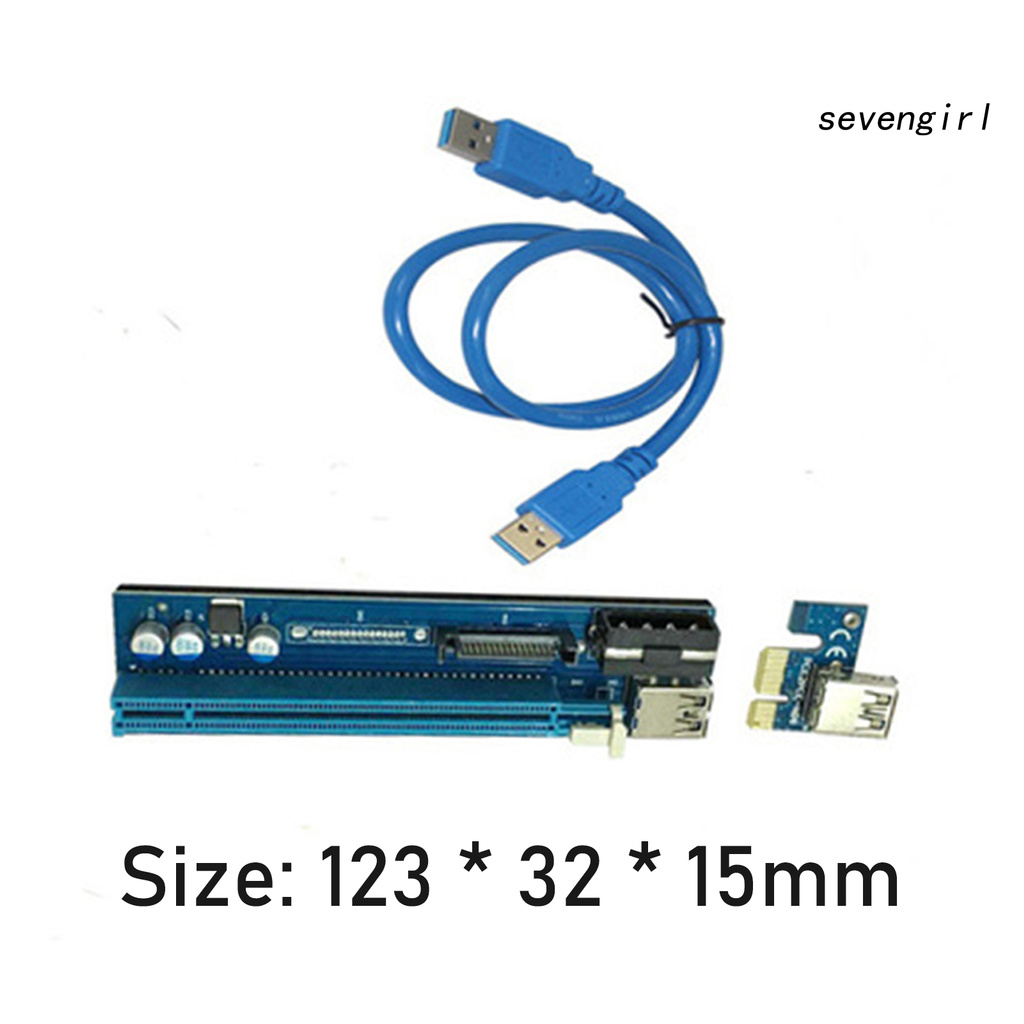 Cáp Chuyển Đổi Sev-Pe503 6pin / 4pin Sata 1x Sang 16x