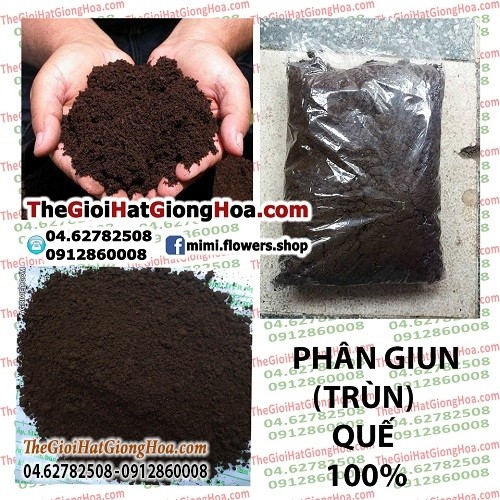 PHÂN TRÙN QUẾ (có giun) gói 1 KG