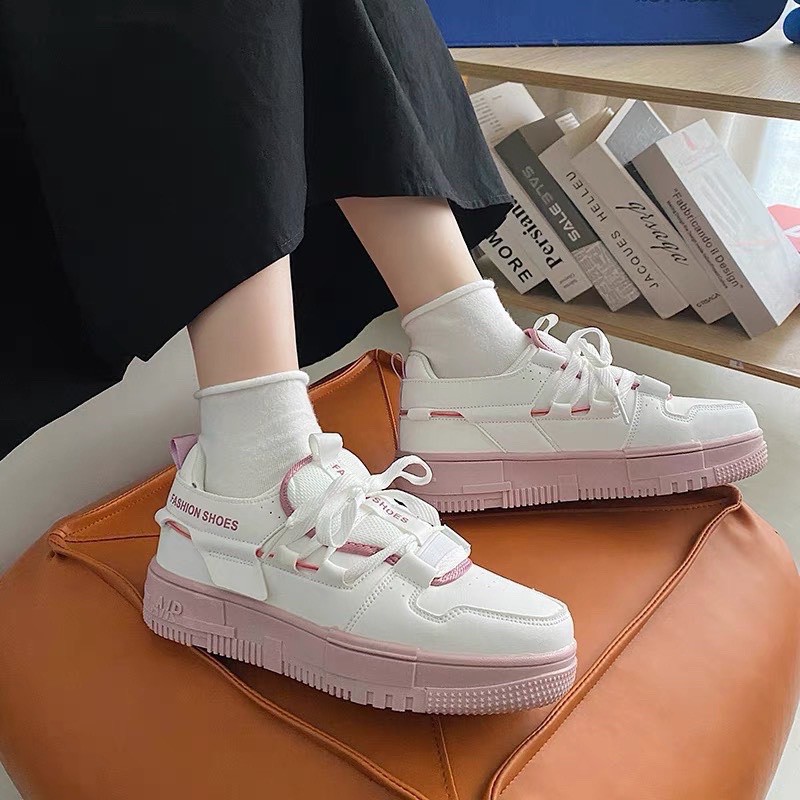 Giày nữ,giày thể thao sneaker có đế pha màu kiểu dáng Đơn giản | BigBuy360 - bigbuy360.vn