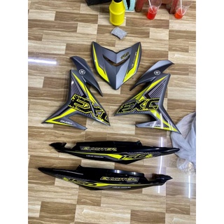 Tem rời exciter 150 xám đen, tặng kèm set logo, tem 3 lớp không bay màu