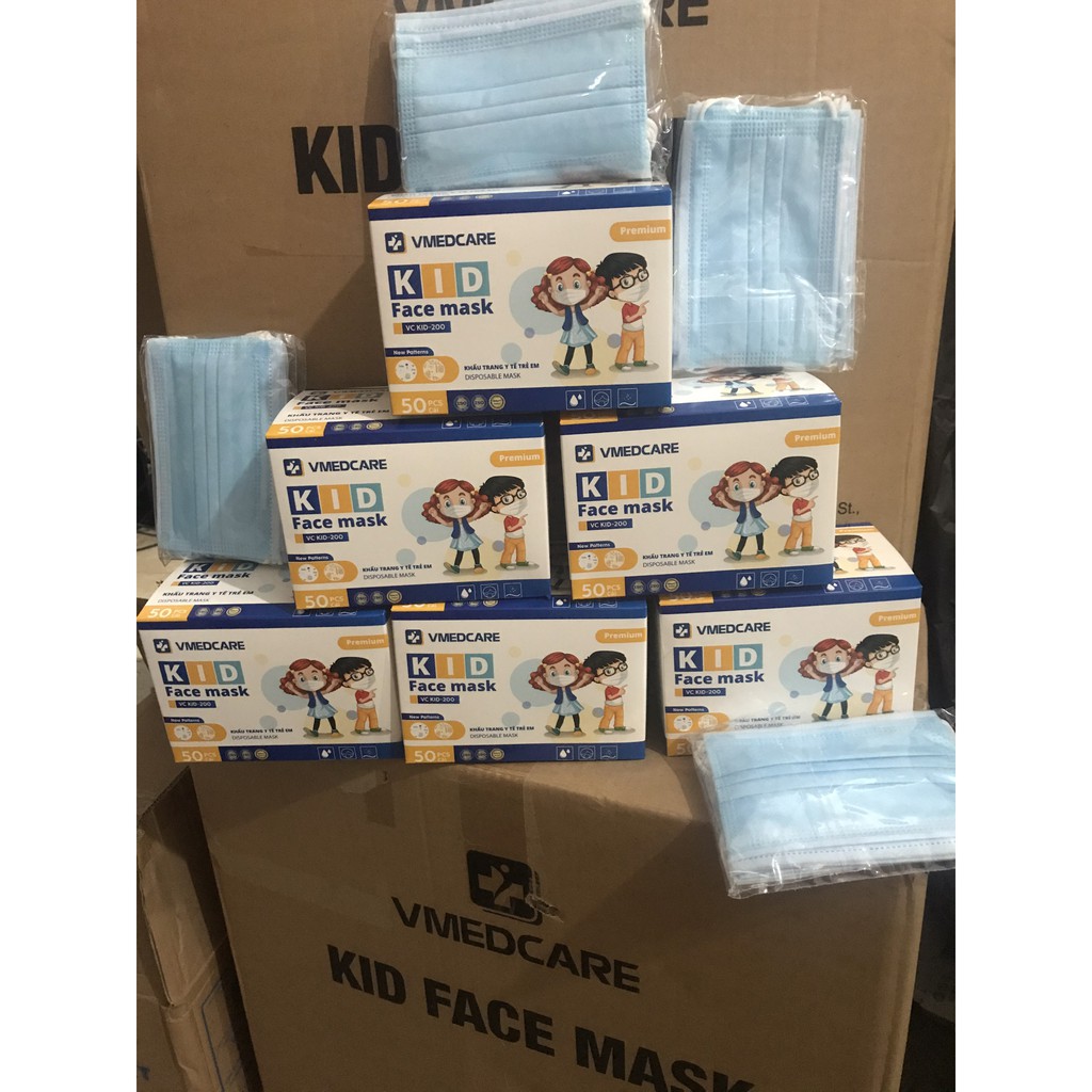 Khẩu Trang Trẻ Em  Kháng Khuẩn. hộp 50 chiếc [Sãn Hàng] | BigBuy360 - bigbuy360.vn