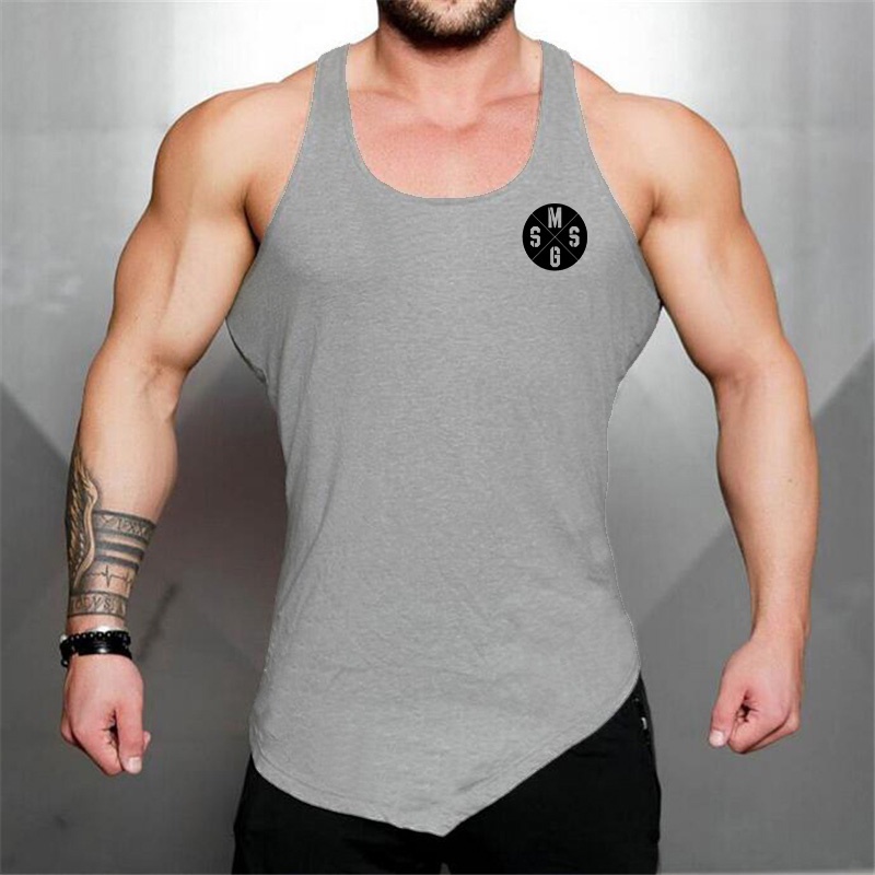 Áo Thun Cotton Không Tay In Chữ Tập Thể Hình Mẫu Mới Thời Trang Mùa Hè Cho Nam