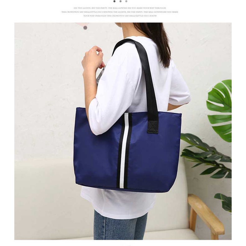 Túi Đeo Vai Bằng Vải Oxford Chống Thấm Nước Sức Chứa Lớn Phong Cách Hàn Quốc Dễ Thương Cho Nữ