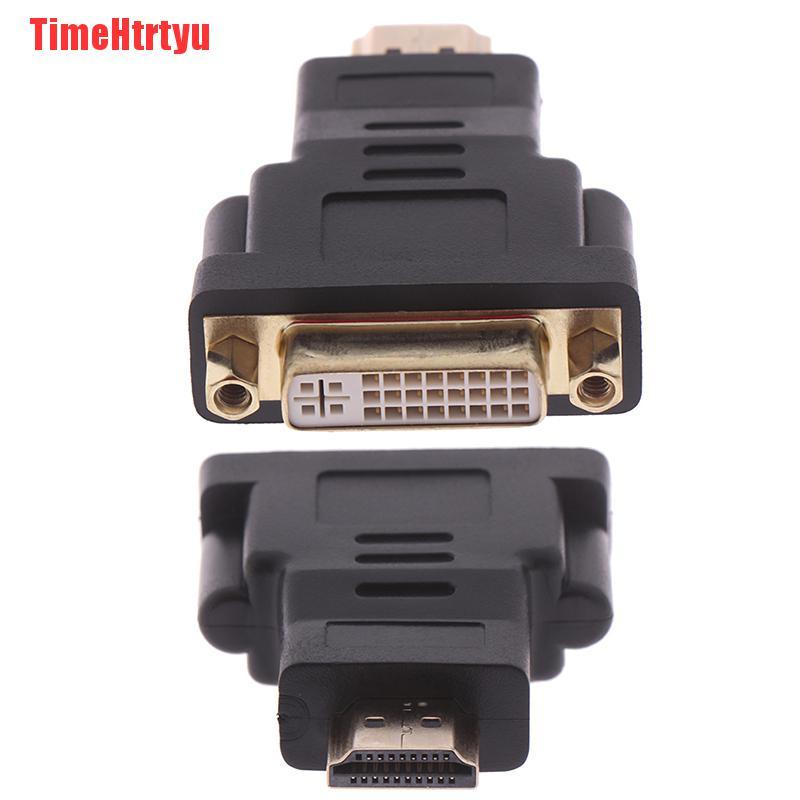 Đầu Chuyển Đổi Timehttyu Dvi-D Dual Link (24 + 5 Pin) Female Sang Hdmi Male Cho Lcd Hdtv