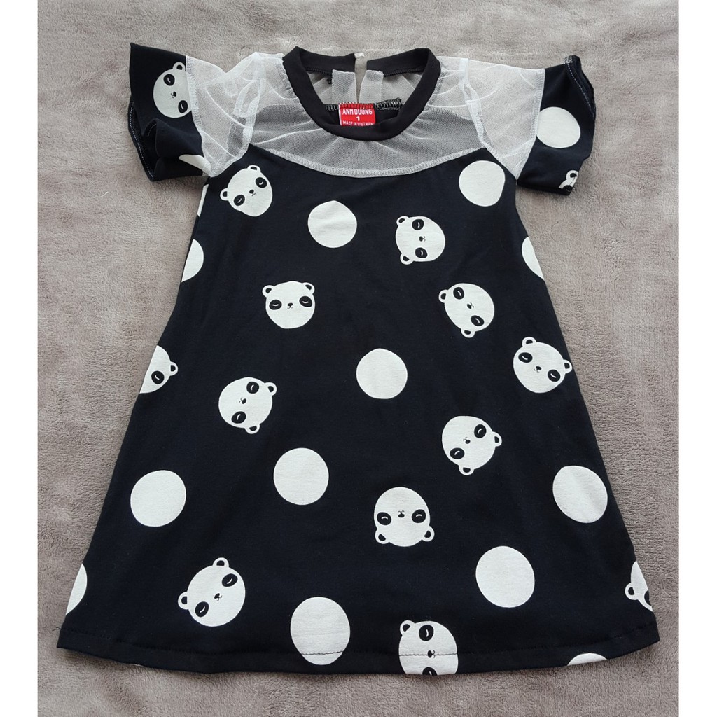 Đầm cotton bé gái nhà may đủ size ( có size cho bé 26-30kg )