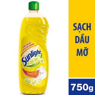 Nước rửa chén Sunlight chanh chai 750g