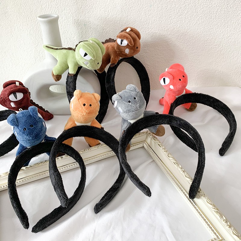 Băng Đô Cài Tóc Bờm Tóc Khủng Long Dễ Thương