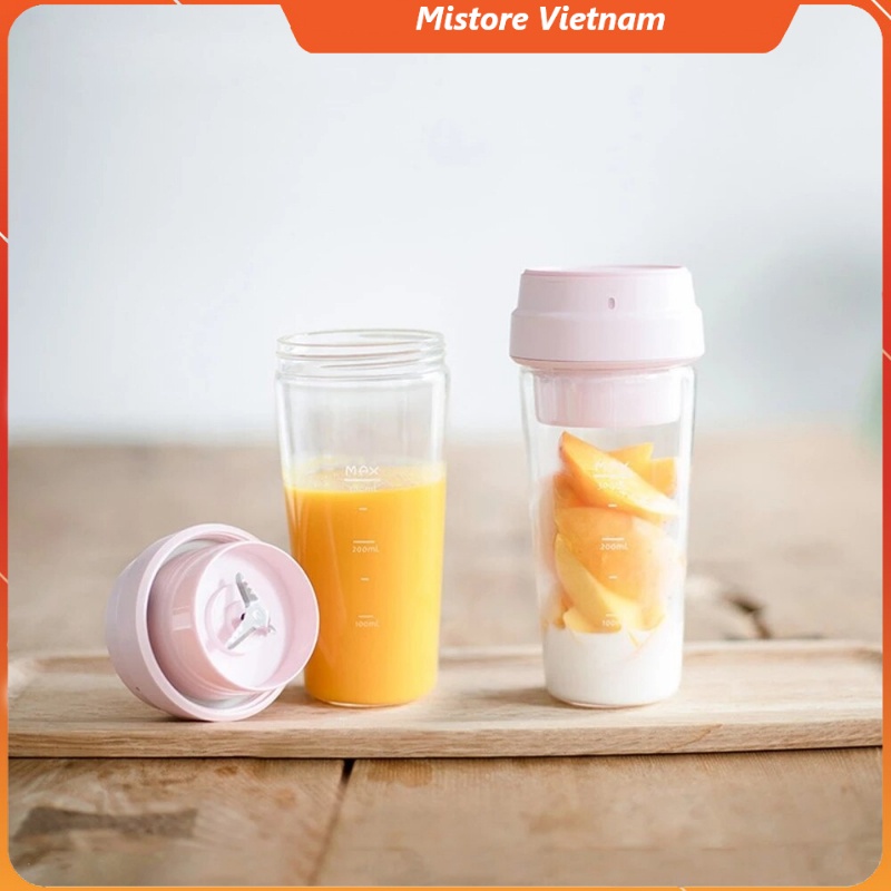 Máy xay sinh tố Xiaomi mini Star Fruit Cup 17PIN Tích hợp pin sạc - Nhỏ gọn tiện lợi mang theo hàng ngày