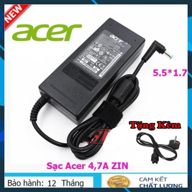 Sạc Laptop Acer 19V – 4.74A – 90W, Sạc laptop acer chân thường Kèm Dây Nguồn | FREE SHIP ĐƠN TỪ 50K