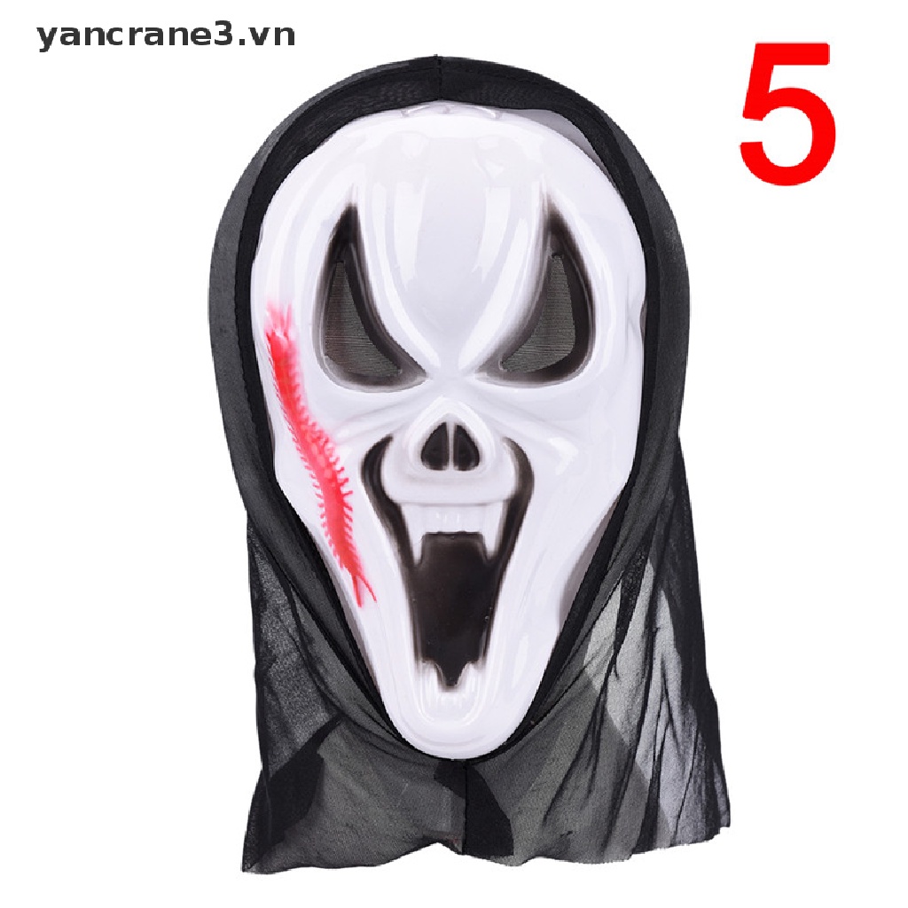 Mặt Nạ Hóa Trang Halloween Hình Ma Kem Đáng Sợ 3.vn} yancrane3